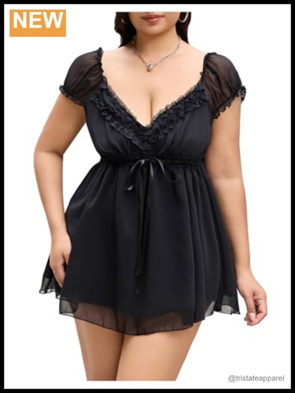 Women's Plus Size Puff Sleeve Peplum Babydoll Top Sweetheart Neckline